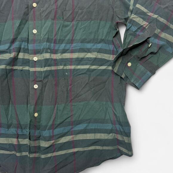 Christian Dior Monsieur Plaid Long Sleeve Button Down Shirt L - Picture 4 of 7